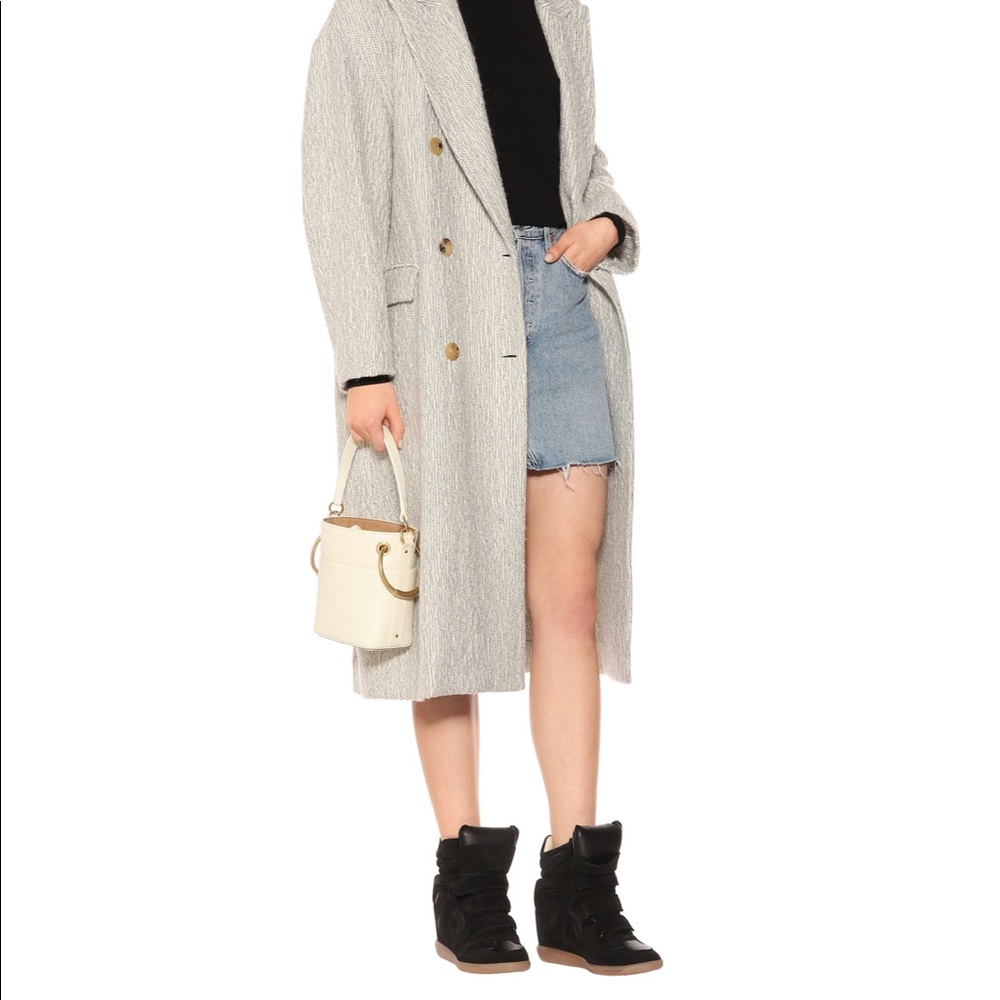 ISABEL MARANT Bekett leather and suede sneakers